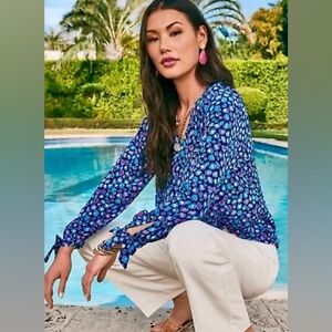 Lilly Pulitzer Esia Silk Blouse